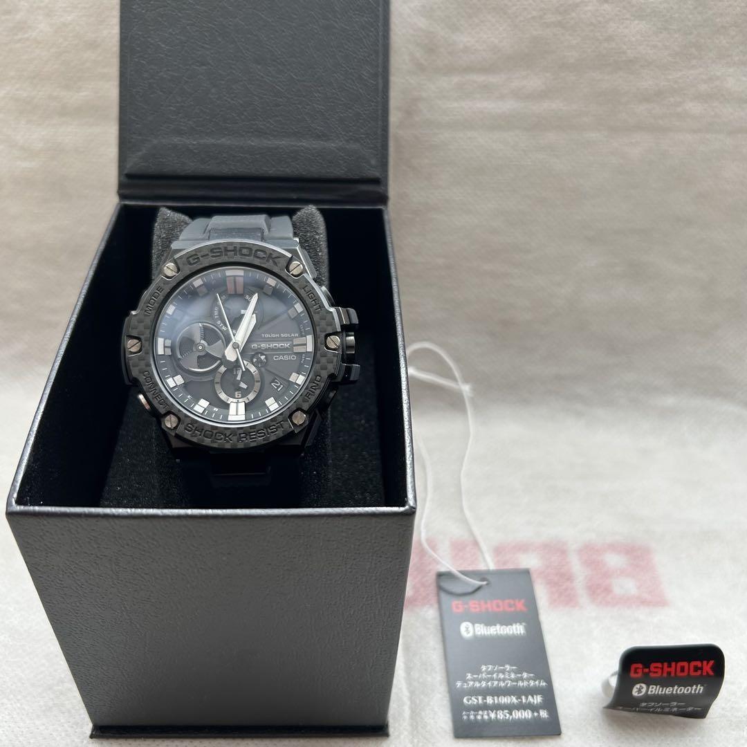 G-Shock G-Steel GST-B100X-1AJF All Black Men's Watch Used G-Shock G-Steel GST-B100X-1AJF All Black Men's Watch Used