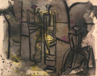 African Woman Art Print by Floris Jespers   Expressionist Congo Period 1927