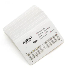 50X AZDENT Brackets Brace de ortodoncia dental Estándar MBT Slot.022 Ganchos 3