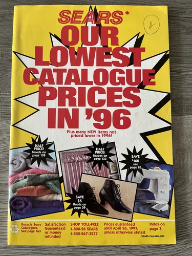 Vintage Sears 1997 Lowest Price Catalog Fashion Electronics Furniture Sale Rare