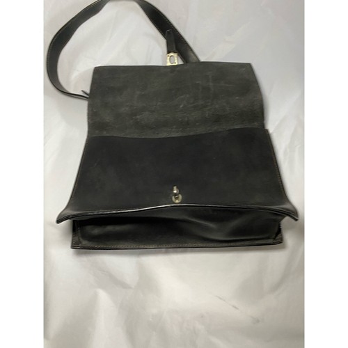 Bolso de Mano Dooney & Bourke Vintage Cuero Italiano Negro Hecho en Italia - Imagen 9 de 10