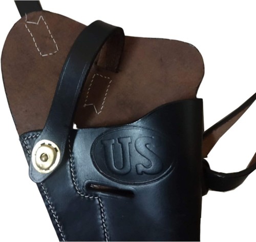 WWI WWII M3 Leather Shoulder Holster | Fits .45 .38 ACP 1911 Colt Style - Picture 21 of 29
