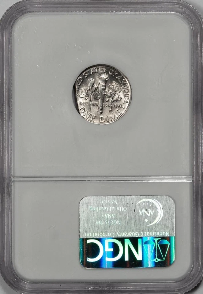 2002 D NGC MS67 FT 10% Straight Clip Dime Mint Error Rare Date - Image 4 of 4