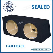 Dual and Single Sealed Hatchback Sub Box 8" Ground-Shaker Subwoofer Enclosure