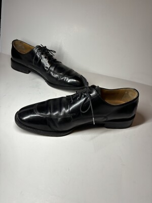 Vintage BOTTICELLI Black Dress shoes size 10.5 M Made in  display picture 2