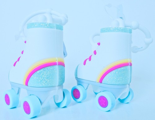 2 BATH & BODY WORKS COLORFUL RAINBOW ROLLER-SKATE POCKET |BAC HOLDER SLEEVE NEW! - Picture 4 of 7