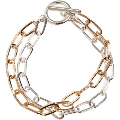 Urban Classics Bicolor Layering Bracelet braccialetto a maglie catena di ancoraggio - Foto 4 di 6