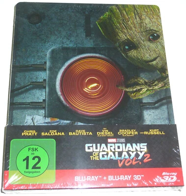 GUARDIANS OF THE GALAXY VOL.2 3D & 2D 2-DISC BLU-RAY STEELBOOK NEU & OVP MARVEL - Bild 1 von 2