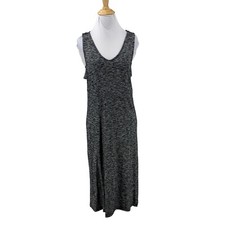Anthropologie Birdcage Sweater Tank Dress Small Gray Marled V Neck Side Cutout