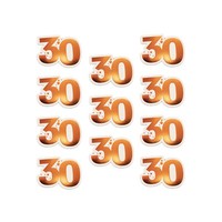 10 Stk. Konfetti 30 Geburtstag JubliäUm Zahl 30 Rosé Streu Deko Tisch Dekoration