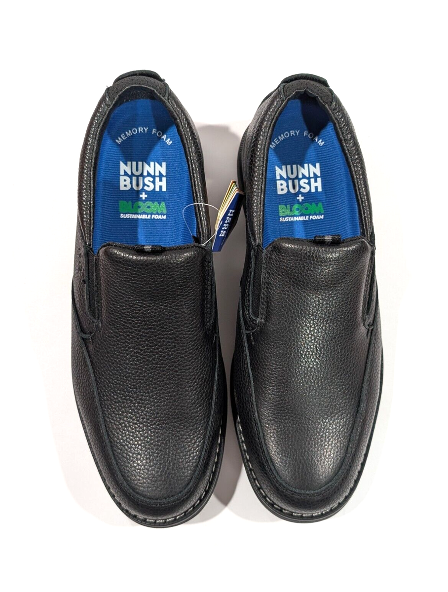 Nunn Bush Otto Black Leather Moc Toe Men display picture 2
