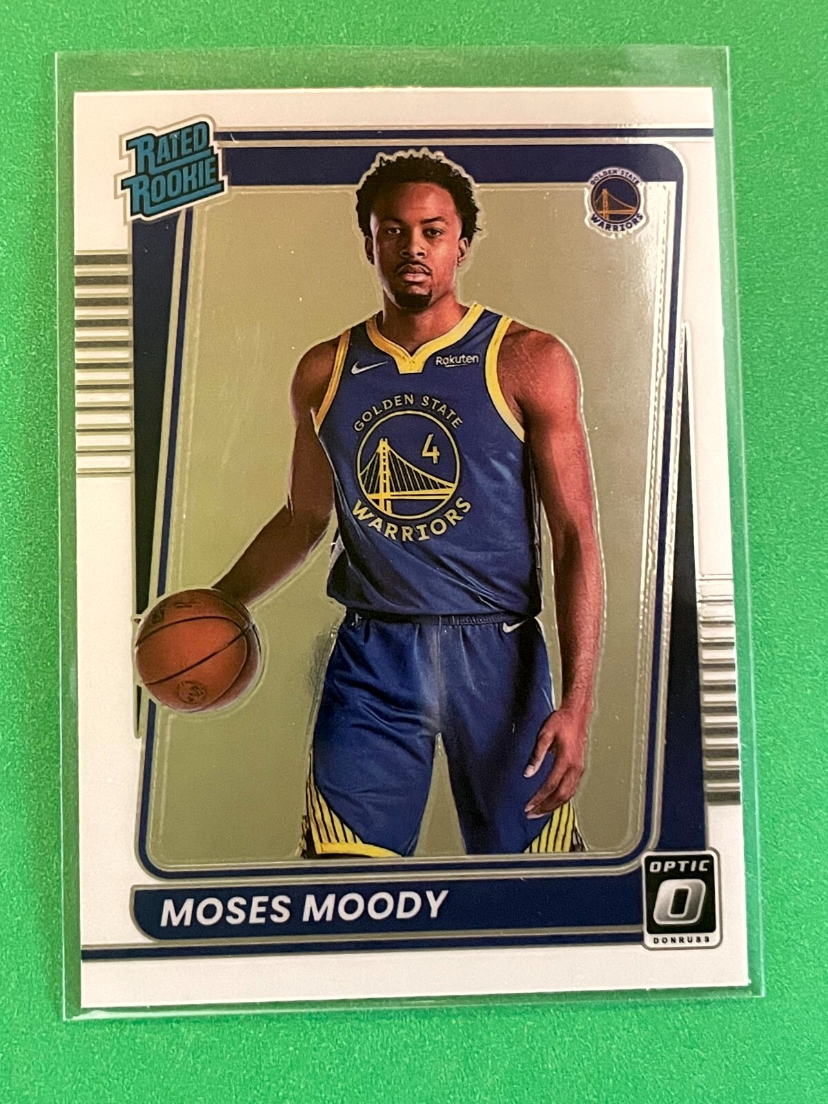 2021-22 Panini Donruss Optic #184 Moses Moody Rated Rookie Golden State Warriors