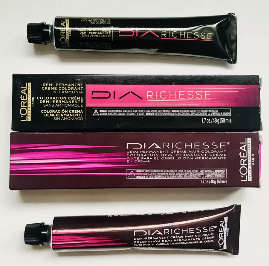 L'oreal Pro DIA Richesse Demi-Permanent Tone-on-Tone Creme Hair Color Dye  (Ammonia-Free)