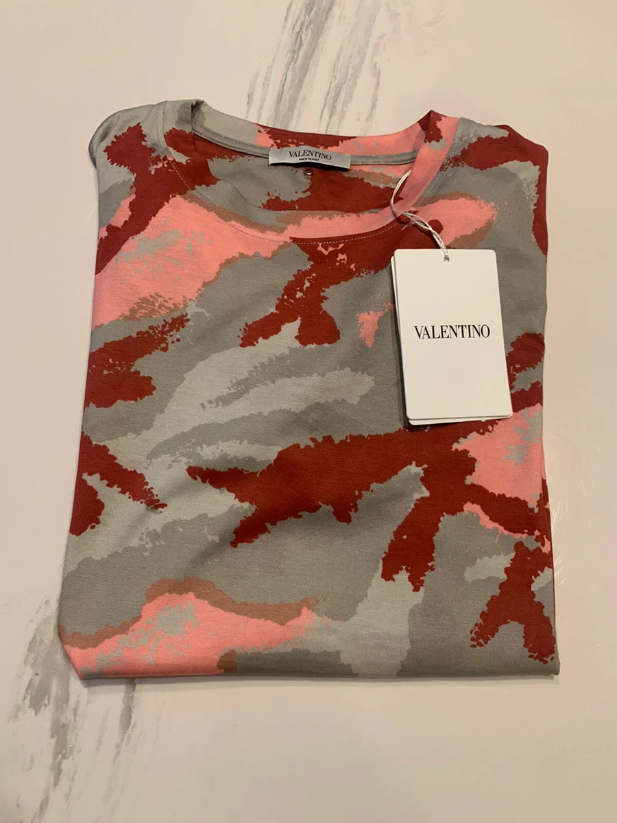 Valentino orange sales camo t shirt