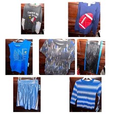 Lot 2 of 7pcs clothes for boy: t-shirts, shorts, pants, sweatshirt. Size 5T
