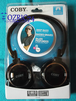 Kopfhörer COBY Deep Bass CV 185 PC Iphone Ipod Touch Nano Shuffle MP3 Player Audio