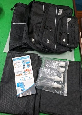 NEU GEPÄCKORGANIZER SET 6-TEILIG & KUNSTSTOFFFLASCHENPAKET OPTIMALE ORGANISATION