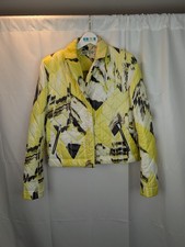 Kenzo Women's Yellow and Black Jacke Size M(36) In VGUC