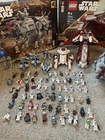 RARE LEGO Star Wars lot clone wars gunship, at-te, fighter tank, battle packs