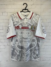MEXICO TEAM 1996 1998 VINTAGE RETRO SOCCER FOOTBALL SHIRT JERSEY AWAY SIZE L