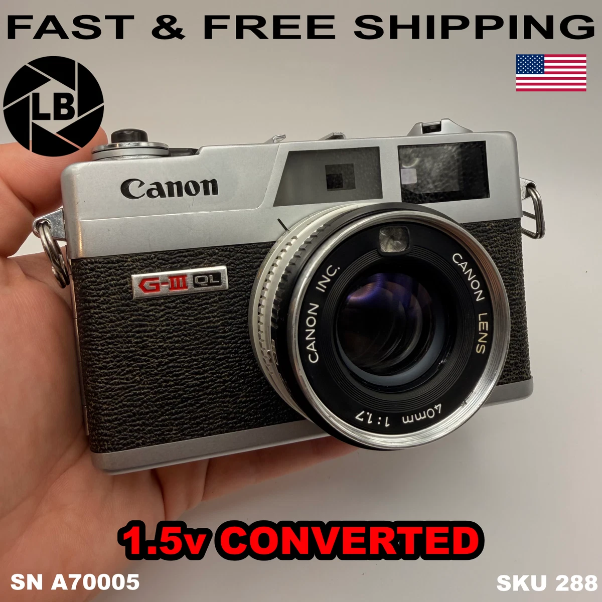 Canon Canonet QL17 GIII Film Cameras for sale - eBay