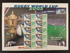 Australia 2003 Rugby World Cup, MNH Smilers Sheet of Stamps #B21308