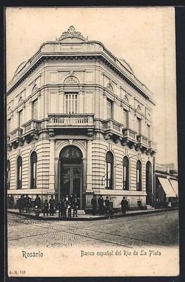Ansichtskarte Rosario, Banco espanol del Rio de La Plata 1910 