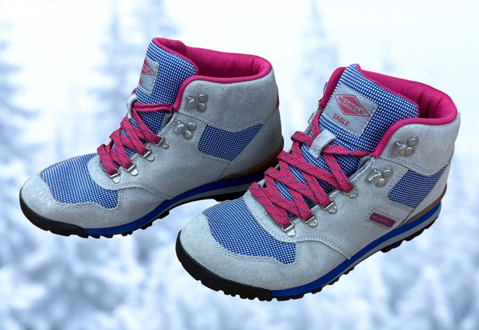 Botas de Senderismo Merrell Eagle Para Mujer 8 Retro Estilo Trail Suela Vibram Usadas en Excelente Condición