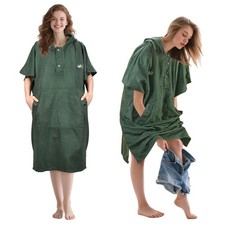 Hooded Surf Poncho Changing Towel Summer Swim Robe with Pocket