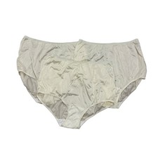 Vtg 3 Pr Vanity Fair 15712 Ravissant Full Brief Panties Nylon Shiny Ivory 8 46