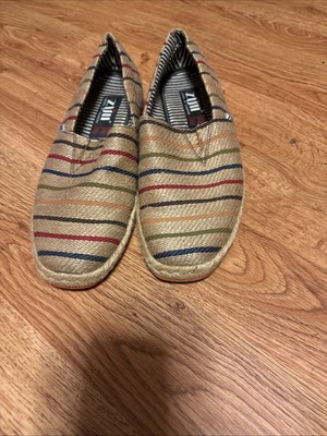 Zull Libero Di Essere Mens Textile Striped Oxfords Shoes Multicolor Size 27