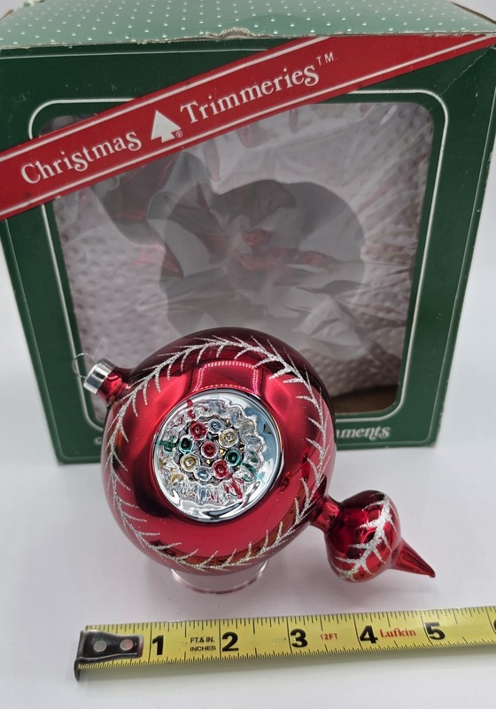 Jumbo Glass BRADFORD ornament 1988-1990 Mexico