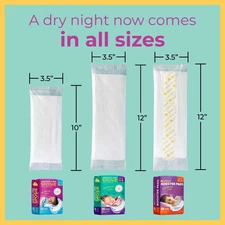 Sposie Diaper Booster Pads | Stop Leaks in Baby Overnight, Nighttime Diapers | D
