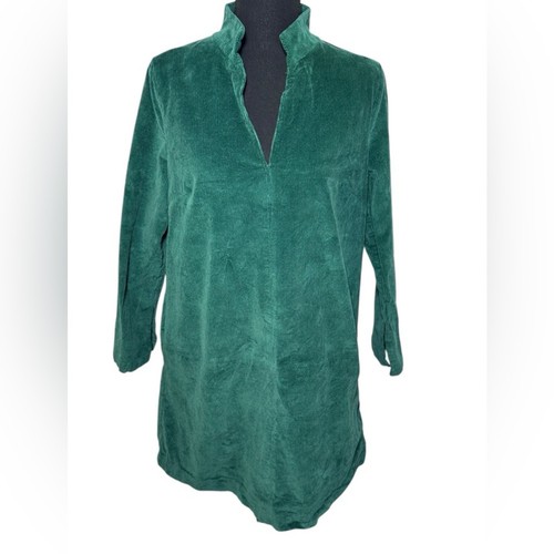 Shop the mintgrünes Langarm Cord Kleid Taschen Gr. Medium Mini Urlaub