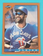 1996 Score Dugout Collection #33 Joe Carter  Toronto Blue Jays Baseball Card W2