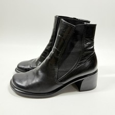 Franco Sarto Black Chelsea Ankle Boots Size 6...