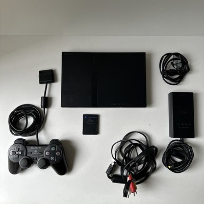 Sony PlayStation 2 PS2 Slim SCPH-70004 + Sony Controller + 1 Memory Card Y