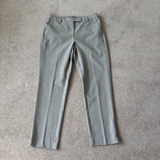 Marks & Spencer The Mia Slim Trousers Size 12 R Grey Speckled Tailored Work VGC