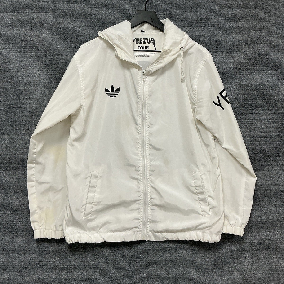 Adidas X Kanye West Yeezus White Tour Jacket Windbreaker Season 1