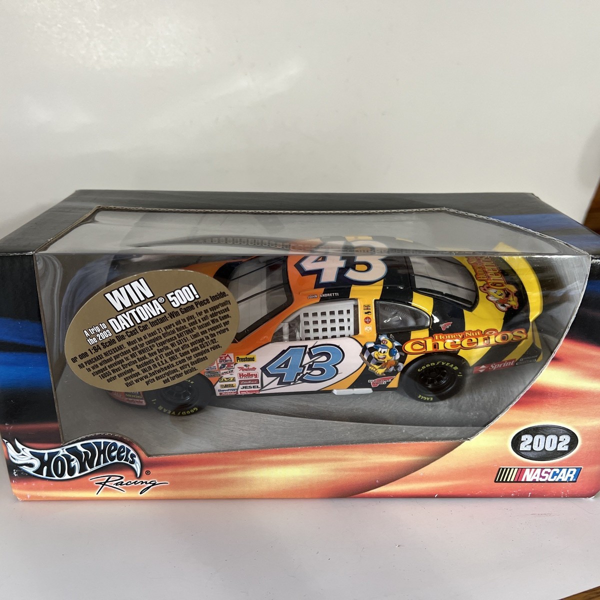 ミニカー Hot Wheels Cheerios 43 John Andretti Hot Wheels Racing - NASCAR #43 - John Andretti - 1/24 “Honey Nut