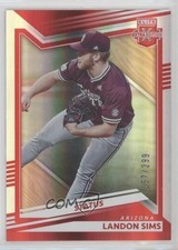 2022 Panini Elite Extra Edition Status Red 57/299 Landon Sims #34 19gz