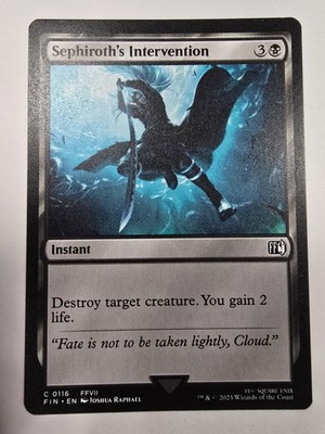 Sephiroth's Intervention Final Fantasy Regular Magic The Gathering 