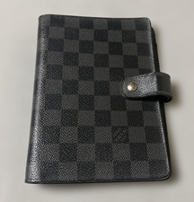 LOUIS VUITTON Damier Graphite Agenda MM Tagesplaner H&uuml;lle aus Japan