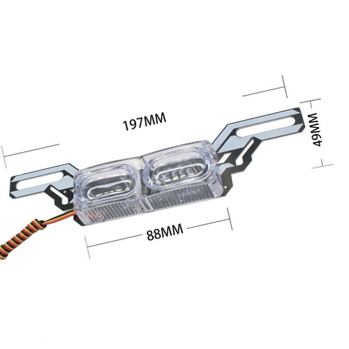 Vibrant RGB Strobe Brake Light for Motorcycles in All Weather Conditions - Picture 11 of 12