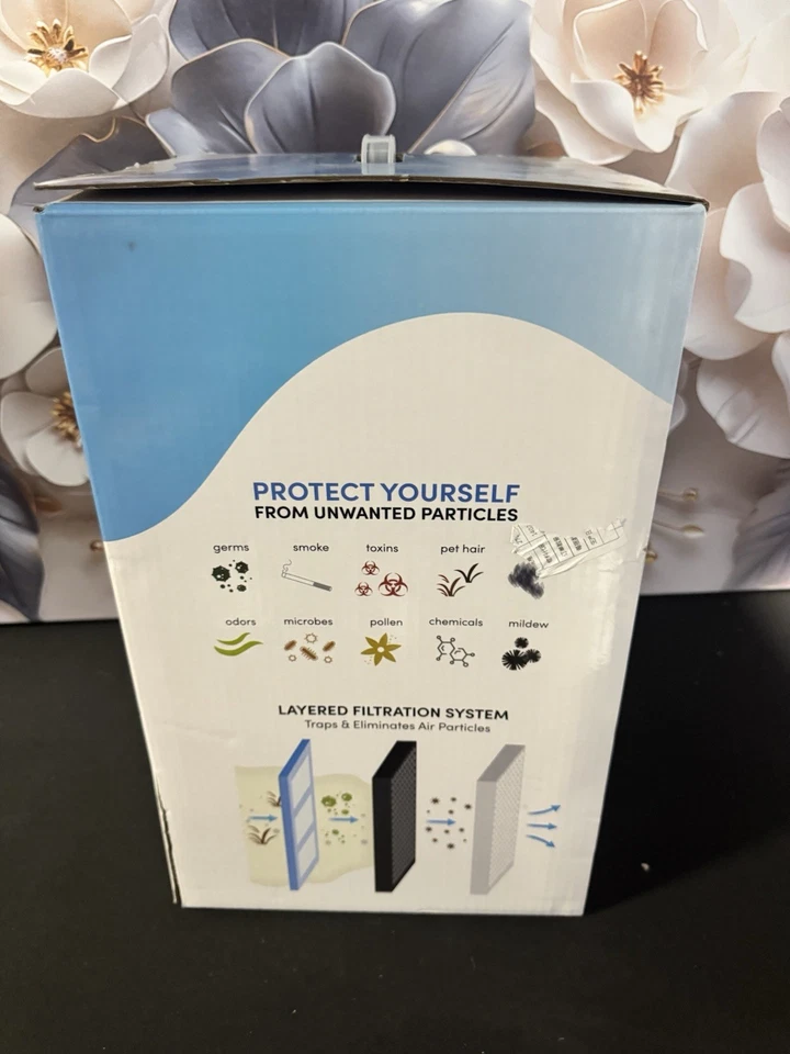 Purificador de Aire Circular Veva Negro, Compacto y Moderno con Luz UV-C. Nuevo Foto 3 de 3