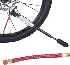 Air Pump Inflator Extension Hose for Road Bike Bicycle MTB, Schrader Valve, H...