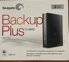 Seagate Backup Plus 3TB Desktop Drive PC Mac USB 3.0