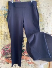 DG2 by Diane Gilman WideLeg Ponte Pant Black XL New Trouser