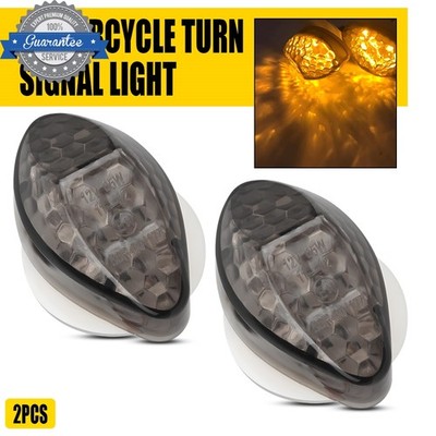 2X LED Flush Mount Turn Signals Blinker Light Amber For Honda CBR 600RR 1000RR