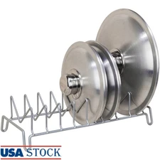 Lid Rack Organizer Pot Pan Lid Drying Rack Open Wire Design Sturdy Storage New